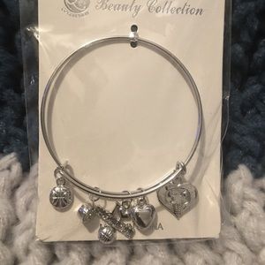 Basketball bangle bracelet